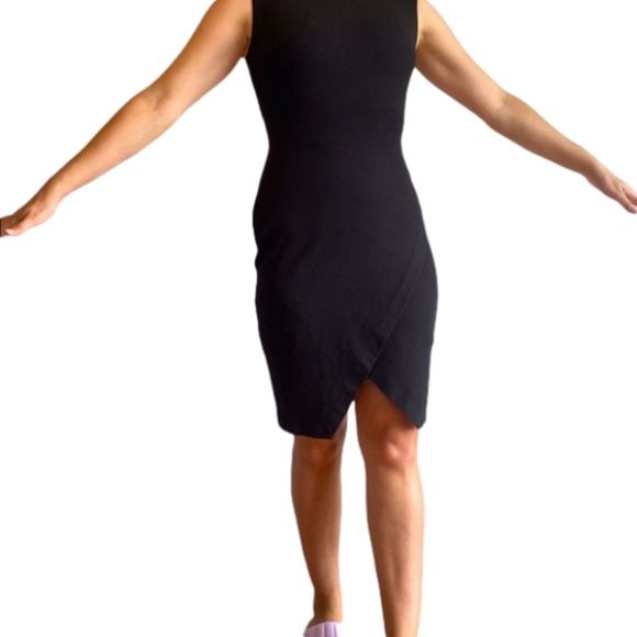 Banana Republic Black Asymmetrical Dress - Picture 6 of 12